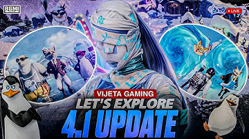 😱 4.1 NEW UPDATE  🔥1v1 WOW MODE 🔥 BGMI LIVE