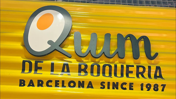 Lunch at El Quim La Boqueria Market Barcelona Spain.