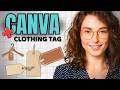 How to Make Clothing Tag in Canva — Super Quick