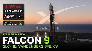 Live Starlink 17-50 Mission SpaceX Launches 24 Satellites from Vandenberg California