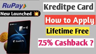 Kredit.Pe Rupay Credit Card From ₹2000 FD Only | Earn ₹750+ Cashback | How to Apply Kredit.Pe card