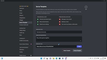 How To Create A Server Template On Discord