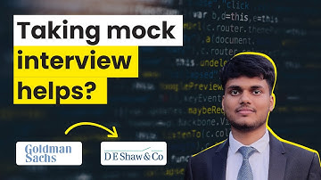 Technical Mock Interview | Placed at D.E Shaw | Ex-Analyst Goldman Sachs| 1500+ interview exp expert