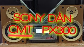 ( ĐÃ BÁN--)Dàn SONY CMT-PX300--Chạy Full CD-MD-Giải mã DAC từ Smart TV-(Giá 1tr400-Có Remote)