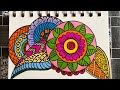 Colourful Mandala Art Tutorial #mandala #viralvideo #shortsfeed #shorts #shortsvideo #youtubevideo