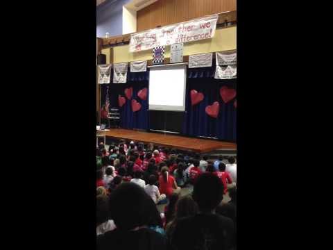 Cherrywood elementary school 2014 Valentine's Day sing-a-long "Sing"