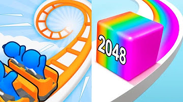 Runner Coaster 🆚 Jelly Run 2048 I Android New Update (ios Android) Gameplay