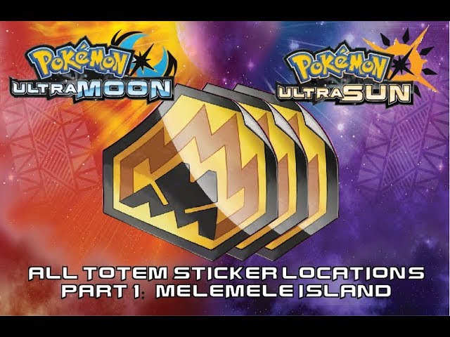 Pokemon Alola Stickers 6997