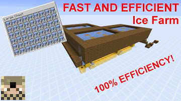 FAST & EFFICIENT Ice Farm - Minecraft 1.14.4+ - World Download