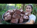 Pig Blood Curd Recipe / Stir-Fry Pig Blood Curd With Sprout Bean / Prepare By Countryside Life TV