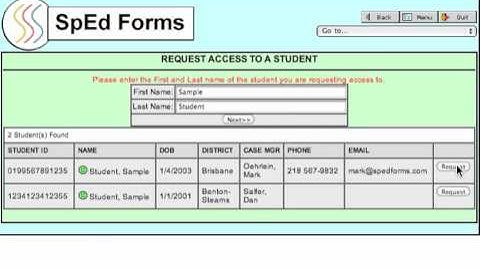 How to request access to a student