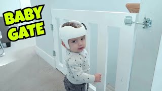 My Simple DIY BABY Gate Baby Safety Products https://goo.gl/J286Fa Our baby is almost a year old and crawling all over which is great but we have stairs