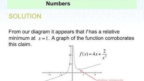 Relative Extrema (Applied Calculus, Sec 3.1 part 2)