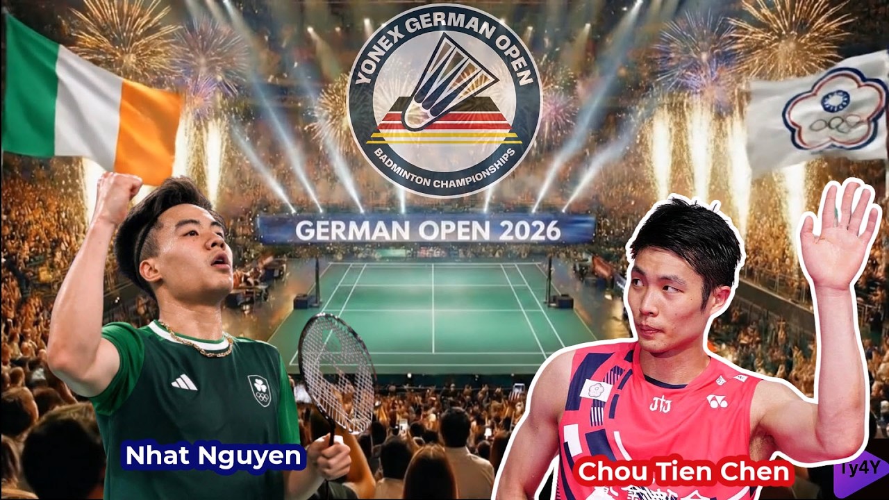 Chou Tien Chen Vs Nhat Nguyen - R32 German Open 2026 - Bersama Bu Rina