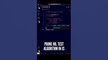 😍😍 JavaScript Interview: Fastest Prime Number Algorithm #shorts #javascript #programming #coding