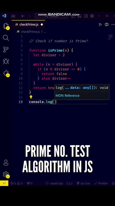 😍😍 JavaScript Interview: Fastest Prime Number Algorithm #shorts # ...