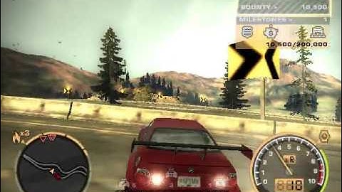 NFSMW Racing to Trash Webster!