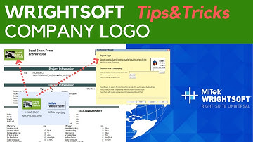 Wrightsoft: Tips & Tricks - Adding COMPANY LOGO