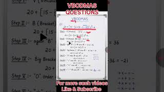 VBODMAS Rule Explained Step by Step 🔥 | Hard Question Solved Easily
