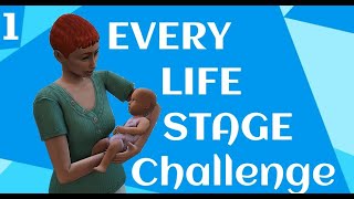 The Sims 4  - Let's Play - Every Life Stage Challenge - Part 1