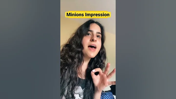 girl does amazing minions impression #impressions #minions