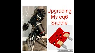 Upgrading my EQ6 mount saddle #astronomy #telescope #equatorial #vixen #refractor #celestron