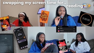 Swapping screen time for most used apps reading for a week!🤳🏾📚⏱️