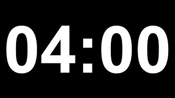 240 Seconds / 4 Minutes Countdown Timer with Alert - 240 Sekunden / 4 Minuten mit Alarm - 240s