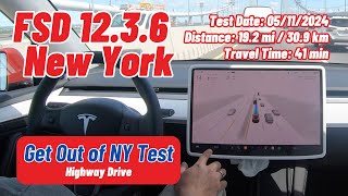 Tesla FSD Beta v12.3.6 Test: Get Out of New York