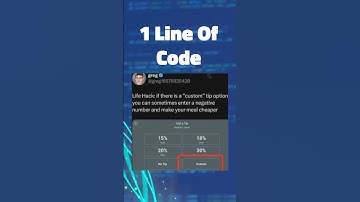 1 Line Of Code #shorts
