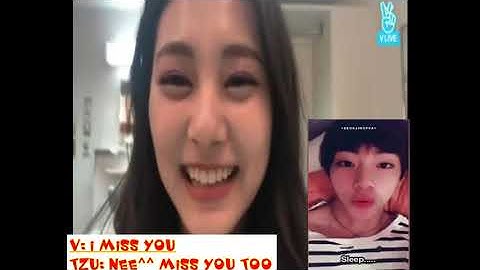 V BTS and Tzuyu TWICE  Video Call TaeTzu [BANGTWICE]