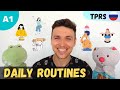 Easy Conversation in Russian | Talking about Daily Routines | Comprehensible Input | Slow Russian