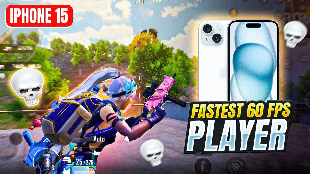 FASTEST 60 FPS PLAYER ? 🔱 I IPHONE 15 - YouTube