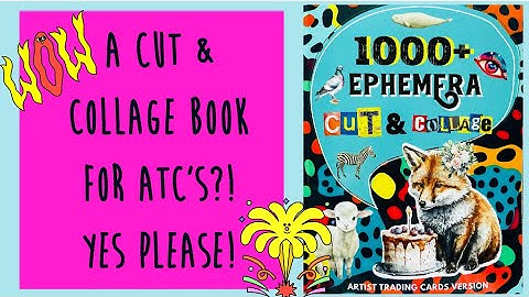 ATC’s • Cut & Collage Book #collageart #paper #collage #papercrafts #artisttradingcards #atc #review