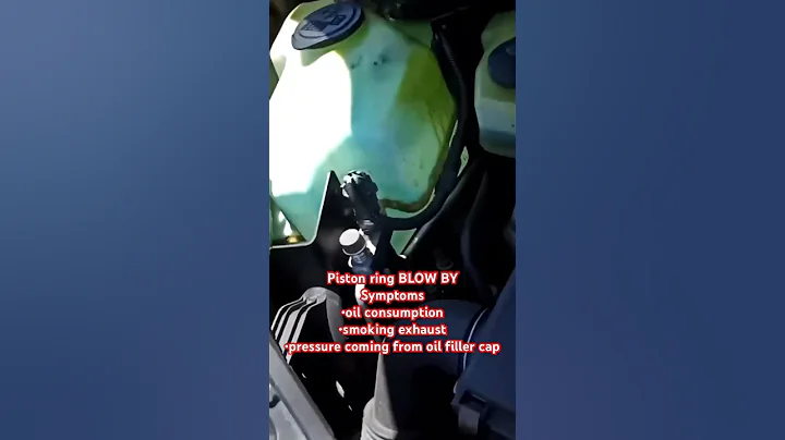 Symptoms of worn out piston rings! #BlowBy #mechanic #carhack