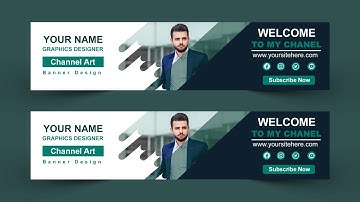 How To make a Youtube Channel Art Banner - Photoshop Tutorial