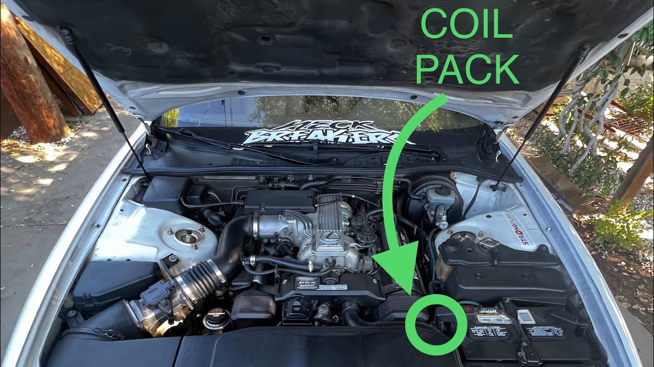 Howto remove coil pack (bank 1) LS400 SC400 1st gen 1UZ (driver side) YouTube