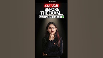 CLAT 2026 Important things for the Exam day #clat #clatpreparation #clat2026 #important #list #exam