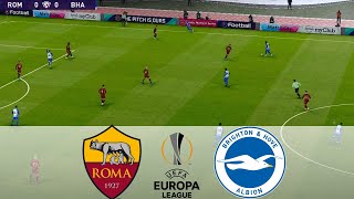 AS Roma vs Brighton | UEFA EUROPA LEAGUE 2024 LEG 2 Matchday Video Game Simulation