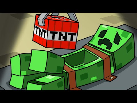 The Story of Minecraft's First Creeper (Cartoon Animation)