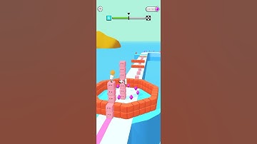 Cube Surfer!!📦🧊🍔 New Update Android, iOS Gameplay #shorts