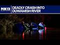 Driver dies after car plunges into Duwamish River in Tukwila, WA