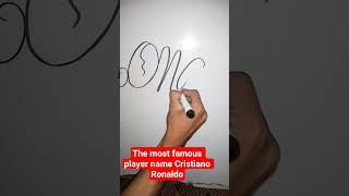 How can you write the name of cristiano Ronaldo #calligrphylearning ##calligraphy#nice