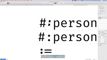 Timelapse of designing `#:` ligature for Fira Code