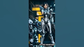 🤖💥 ASTRO WARFARE: AI mecha GIRL robots #spacewar #spaceweapons #transformers #supermotorbikes #GIRL