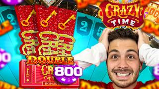 I DOUBLED THE BET AND HIT CRAZY TIME!!!