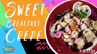 Sweet Breakfast Crepe Sabrinas Kitchen Easy Crepe Recipe