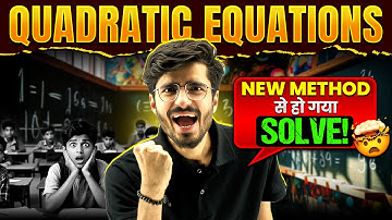 The Most UNIQUE Way to Solve Quadratic Equations! 🤩 Class 10