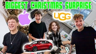 3 IPHONE 15S, ADIDAS, NIKE, 3 PAIRS OF UGG SHOE AND A TESLA AN EPIC CHRISTMAS SURPRISE