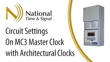 Circuit Settings on MC3 Master Clock with Large Clocks - MR and MI Series | National Time & Signal